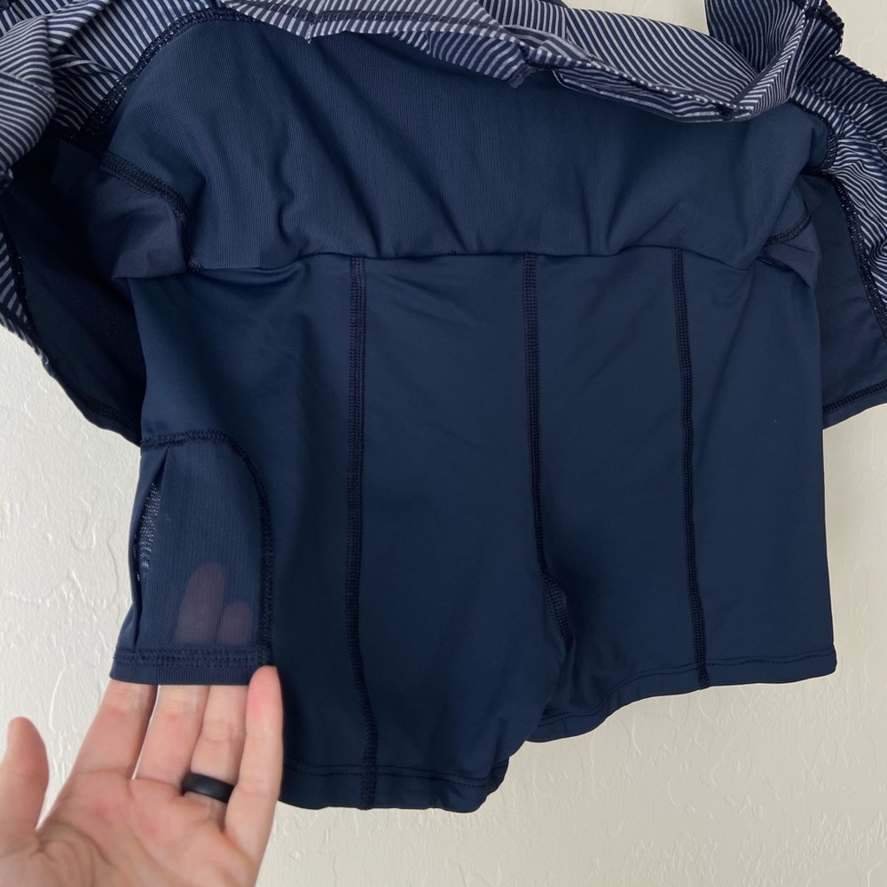 lululemon Navy Pleated Athletic Skirt - Picture 8 of 11